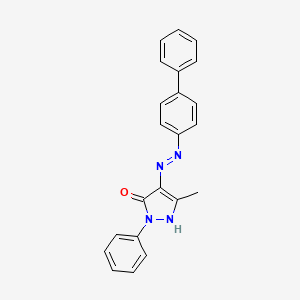 3-methyl-1-phenyl-1H-pyrazole-4,5-dione 4-(4-biphenylylhydrazone)