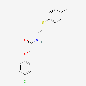 2-(4-chlorophenoxy)-N-{2-[(4-methylphenyl)thio]ethyl}acetamide