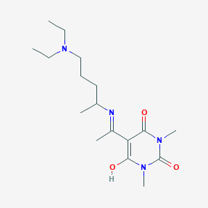 5-(1-{[4-(diethylamino)-1-methylbutyl]amino}ethylidene)-1,3-dimethyl-2,4,6(1H,3H,5H)-pyrimidinetrione