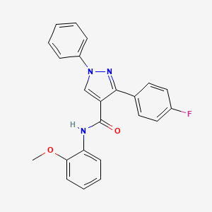 3-(4-fluorophenyl)-N-(2-methoxyphenyl)-1-phenyl-1H-pyrazole-4-carboxamide