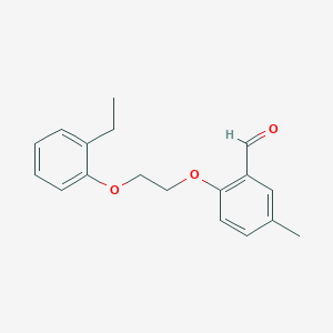 2-[2-(2-ethylphenoxy)ethoxy]-5-methylbenzaldehyde