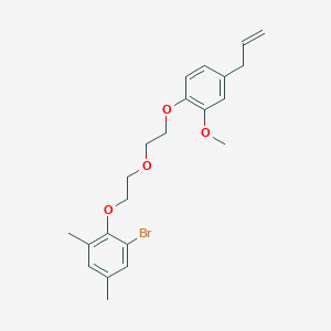 2-{2-[2-(4-allyl-2-methoxyphenoxy)ethoxy]ethoxy}-1-bromo-3,5-dimethylbenzene