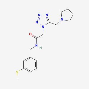 N-[3-(methylthio)benzyl]-2-[5-(1-pyrrolidinylmethyl)-1H-tetrazol-1-yl]acetamide