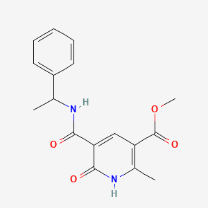 Methyl 2-methyl-6-oxo-5-[(1-phenylethyl)carbamoyl]-1,6-dihydropyridine-3-carboxylate