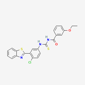 N-({[3-(1,3-benzothiazol-2-yl)-4-chlorophenyl]amino}carbonothioyl)-3-ethoxybenzamide