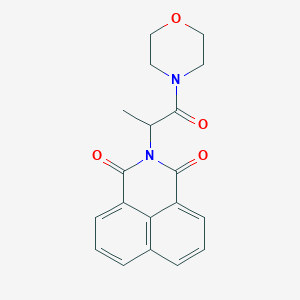 molecular formula C19H18N2O4 B5078089 2-[1-methyl-2-(4-morpholinyl)-2-oxoethyl]-1H-benzo[de]isoquinoline-1,3(2H)-dione 