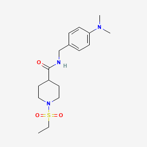 N-[4-(dimethylamino)benzyl]-1-(ethylsulfonyl)-4-piperidinecarboxamide