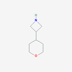 molecular formula C8H15NO B050781 3-(tetrahydro-2H-pyran-4-yl)azetidine CAS No. 550369-51-2