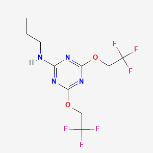 N-propyl-4,6-bis(2,2,2-trifluoroethoxy)-1,3,5-triazin-2-amine