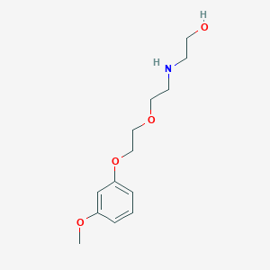 molecular formula C13H21NO4 B5078105 2-({2-[2-(3-methoxyphenoxy)ethoxy]ethyl}amino)ethanol 