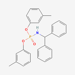 N-bis(3-methylphenoxy)phosphoryl-1,1-diphenylmethanamine