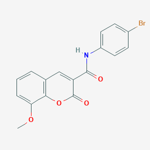 N-(4-bromophenyl)-8-methoxy-2-oxo-2H-chromene-3-carboxamide