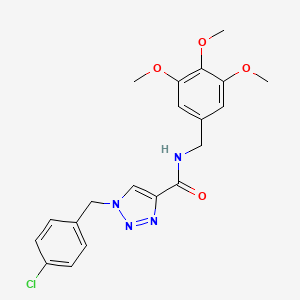 molecular formula C20H21ClN4O4 B5078153 1-(4-chlorobenzyl)-N-(3,4,5-trimethoxybenzyl)-1H-1,2,3-triazole-4-carboxamide 