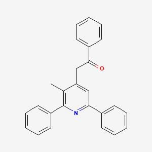 molecular formula C26H21NO B5078226 2-(3-methyl-2,6-diphenyl-4-pyridinyl)-1-phenylethanone 