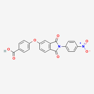 4-{[2-(4-nitrophenyl)-1,3-dioxo-2,3-dihydro-1H-isoindol-5-yl]oxy}benzoic acid