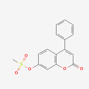 2-oxo-4-phenyl-2H-chromen-7-yl methanesulfonate