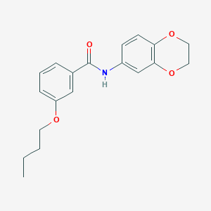 molecular formula C19H21NO4 B5078252 3-butoxy-N-(2,3-dihydro-1,4-benzodioxin-6-yl)benzamide 