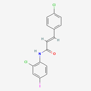 N-(2-chloro-4-iodophenyl)-3-(4-chlorophenyl)acrylamide