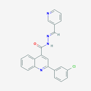 2-(3-chlorophenyl)-N'-(3-pyridinylmethylene)-4-quinolinecarbohydrazide