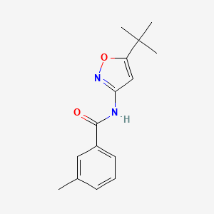 molecular formula C15H18N2O2 B5078385 N-(5-tert-butyl-3-isoxazolyl)-3-methylbenzamide 