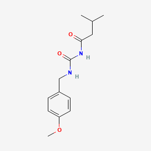 N-[(4-methoxyphenyl)methylcarbamoyl]-3-methylbutanamide