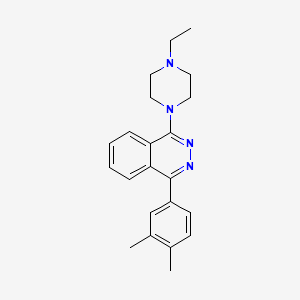 molecular formula C22H26N4 B5078430 1-(3,4-dimethylphenyl)-4-(4-ethyl-1-piperazinyl)phthalazine 