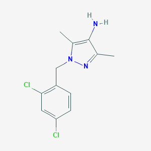 molecular formula C12H13Cl2N3 B507848 1-(2,4-二氯苄基)-3,5-二甲基-1H-吡唑-4-胺 CAS No. 400749-62-4