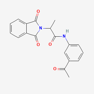 N-(3-acetylphenyl)-2-(1,3-dioxo-1,3-dihydro-2H-isoindol-2-yl)propanamide