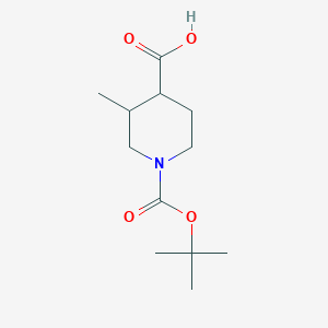 molecular formula C12H21NO4 B050785 N-Boc-3-methyl-4-piperidinecarboxylic acid CAS No. 512822-50-3