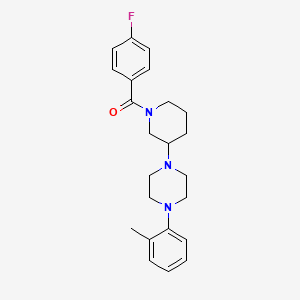 1-[1-(4-fluorobenzoyl)-3-piperidinyl]-4-(2-methylphenyl)piperazine