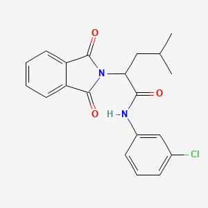 N-(3-chlorophenyl)-2-(1,3-dioxo-1,3-dihydro-2H-isoindol-2-yl)-4-methylpentanamide