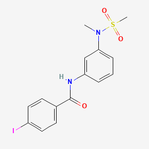 4-iodo-N-{3-[methyl(methylsulfonyl)amino]phenyl}benzamide