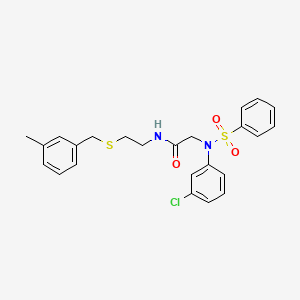 N~2~-(3-chlorophenyl)-N~1~-{2-[(3-methylbenzyl)thio]ethyl}-N~2~-(phenylsulfonyl)glycinamide