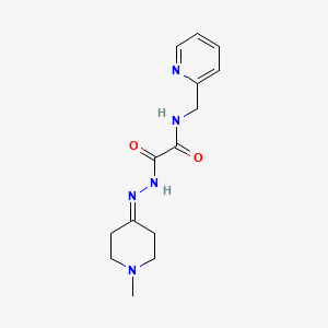 2-[2-(1-methyl-4-piperidinylidene)hydrazino]-2-oxo-N-(2-pyridinylmethyl)acetamide