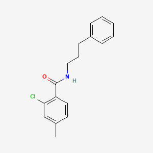 molecular formula C17H18ClNO B5078577 2-chloro-4-methyl-N-(3-phenylpropyl)benzamide 