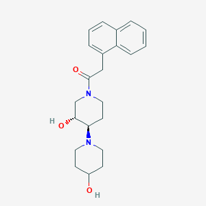 (3'R*,4'R*)-1'-(1-naphthylacetyl)-1,4'-bipiperidine-3',4-diol