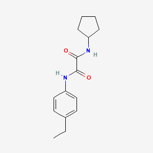 molecular formula C15H20N2O2 B5078622 N-cyclopentyl-N'-(4-ethylphenyl)ethanediamide 