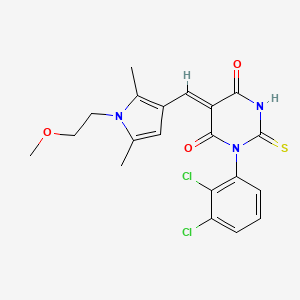 1-(2,3-dichlorophenyl)-5-{[1-(2-methoxyethyl)-2,5-dimethyl-1H-pyrrol-3-yl]methylene}-2-thioxodihydro-4,6(1H,5H)-pyrimidinedione