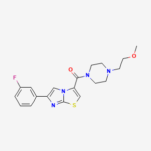 6-(3-fluorophenyl)-3-{[4-(2-methoxyethyl)-1-piperazinyl]carbonyl}imidazo[2,1-b][1,3]thiazole