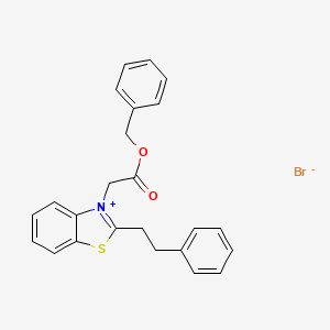 molecular formula C24H22BrNO2S B5078750 3-[2-(benzyloxy)-2-oxoethyl]-2-(2-phenylethyl)-1,3-benzothiazol-3-ium bromide 