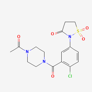 2-{3-[(4-acetyl-1-piperazinyl)carbonyl]-4-chlorophenyl}-3-isothiazolidinone 1,1-dioxide