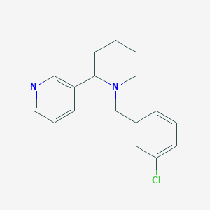 molecular formula C17H19ClN2 B5078768 3-[1-(3-chlorobenzyl)-2-piperidinyl]pyridine 