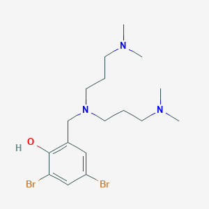 2-({bis[3-(dimethylamino)propyl]amino}methyl)-4,6-dibromophenol