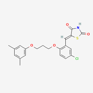 5-{5-chloro-2-[3-(3,5-dimethylphenoxy)propoxy]benzylidene}-1,3-thiazolidine-2,4-dione