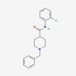 molecular formula C19H21ClN2O B5078794 1-benzyl-N-(2-chlorophenyl)-4-piperidinecarboxamide 