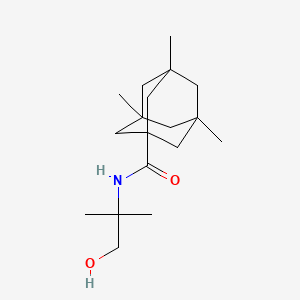 N-(1-hydroxy-2-methylpropan-2-yl)-3,5,7-trimethyladamantane-1-carboxamide