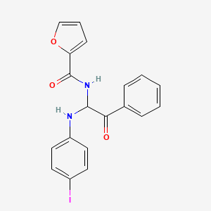 N-{1-[(4-iodophenyl)amino]-2-oxo-2-phenylethyl}furan-2-carboxamide