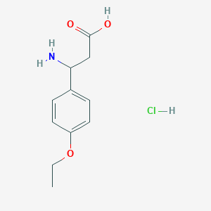 molecular formula C11H16ClNO3 B5078828 3-amino-3-(4-ethoxyphenyl)propanoic acid hydrochloride 