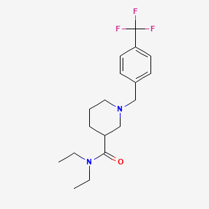 N,N-diethyl-1-[4-(trifluoromethyl)benzyl]-3-piperidinecarboxamide