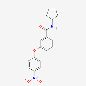 molecular formula C18H18N2O4 B5078902 N-cyclopentyl-3-(4-nitrophenoxy)benzamide 